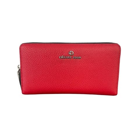 celine dion small adagio leather wallet|celine women's wallets.